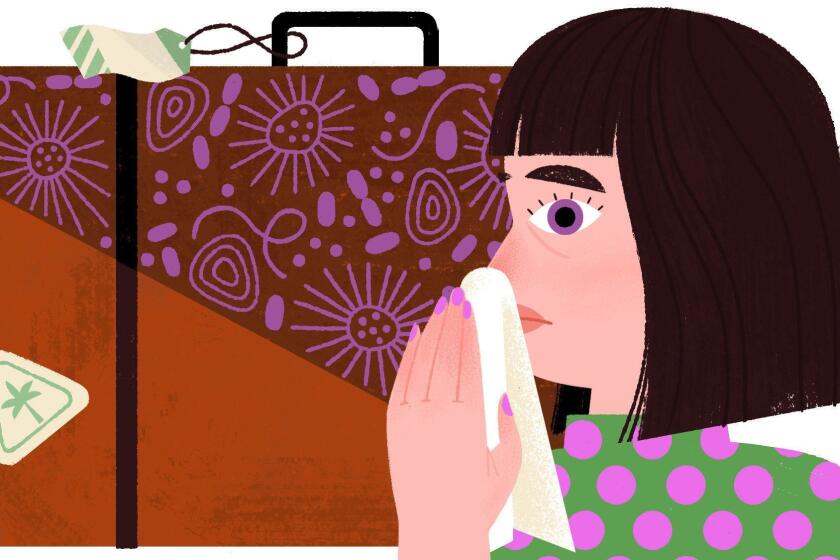 Spot column illustration on why you get sick after vacation  and how you can prevent it.