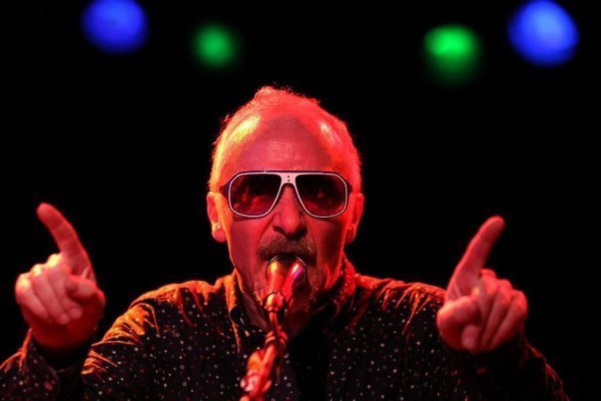 Graham Parker performs at the Roxy. The English singer gigged with his band the Rumour in celebration of its appearance in Judd Apatow's new movie, "This Is 40."