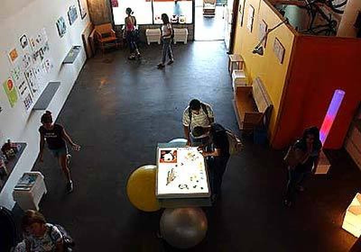 At the offices of industrial design team SuperHappyBunny in Los Angeles Brewery Arts Complex, new toys come alive and visitors discover that a chair is more than just a chair