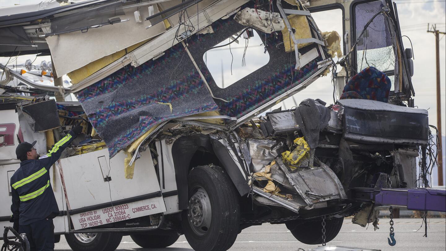 Tour bus crash