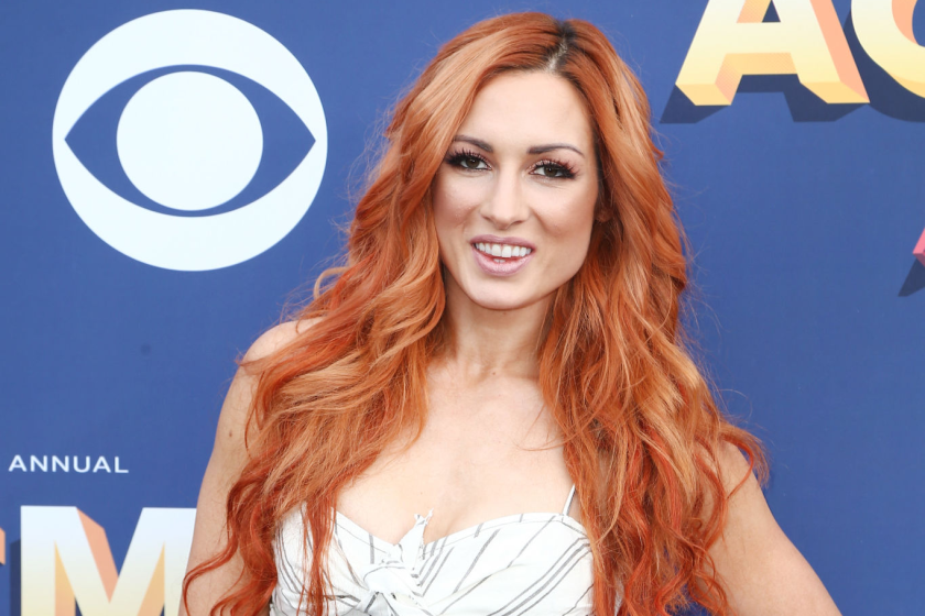 LAS VEGAS, NV - APRIL 15: Becky Lynch attends the 53rd Academy of Country Music Awards at MGM Grand Garden Arena.