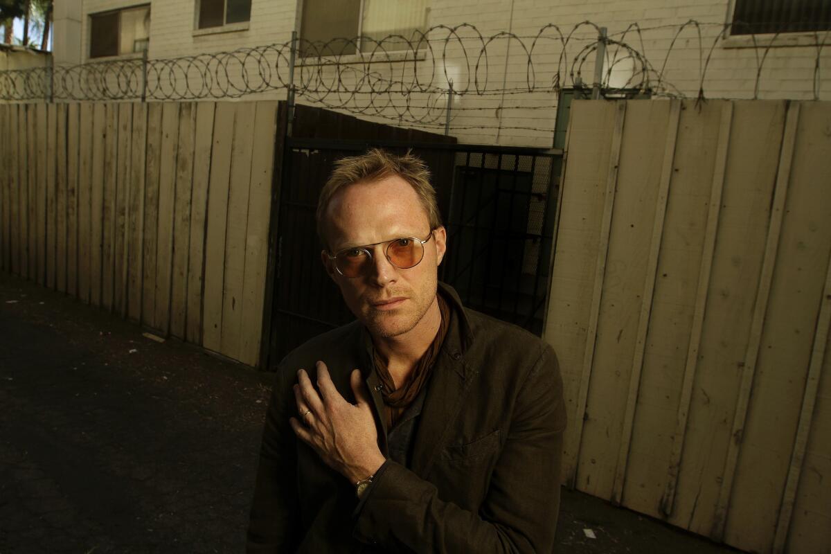 Actor-director Paul Bettany in Hollywood.