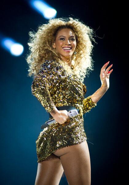 Beyonce performs live on the pyramid stage during the Glastonbury Festival at Worthy Farm, Pilton in Glastonbury, England. The festival, which started in 1970 when several hundred hippies paid 1 GBP to attend, has grown into Europe's largest music festival attracting more than 175,000 people over five days.