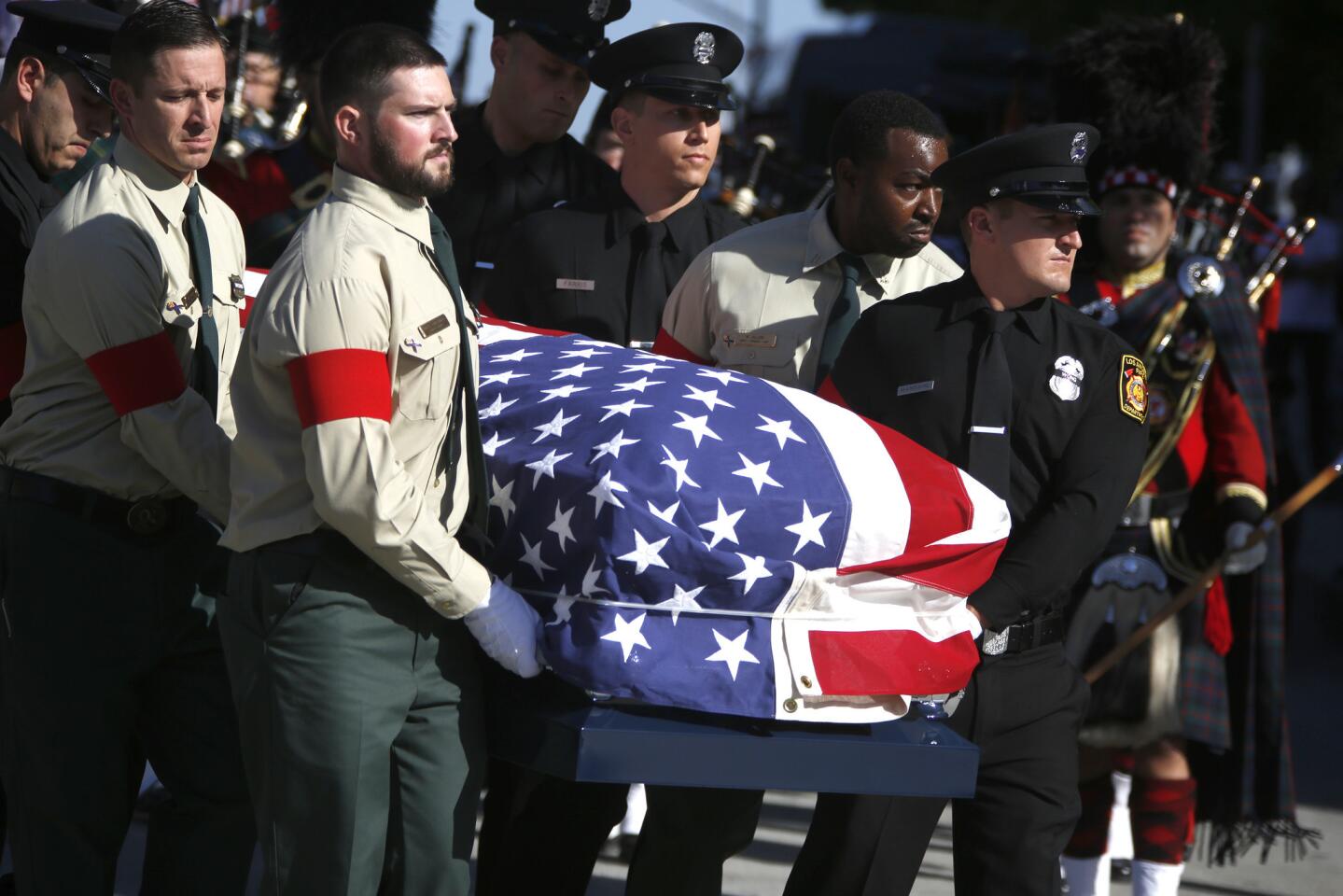 Funeral services for LAFD firefighter Kelly Wong