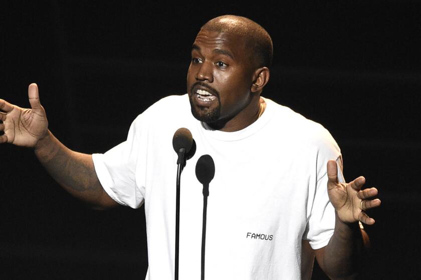 Kanye West at the MTV Video Music Awards in August 2016.