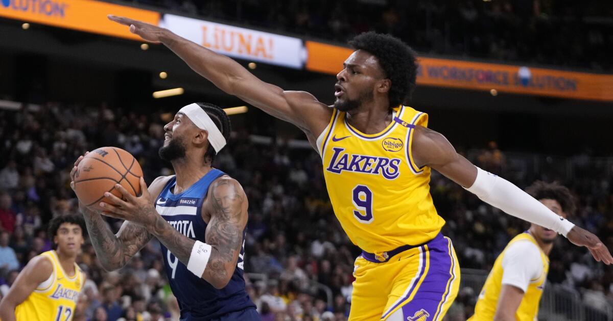 The Lakers lose to the Timberwolves in the opening game of the preseason