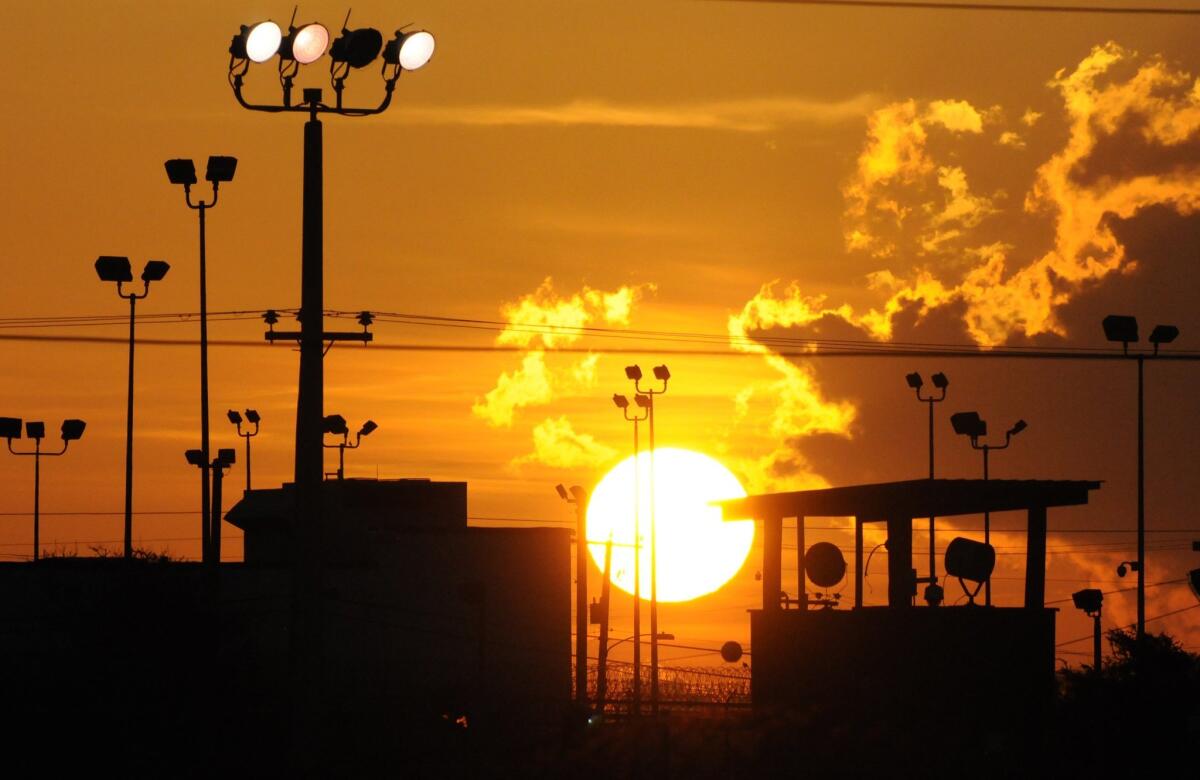 The Guantanamo Bay detention center for terrorism suspects.