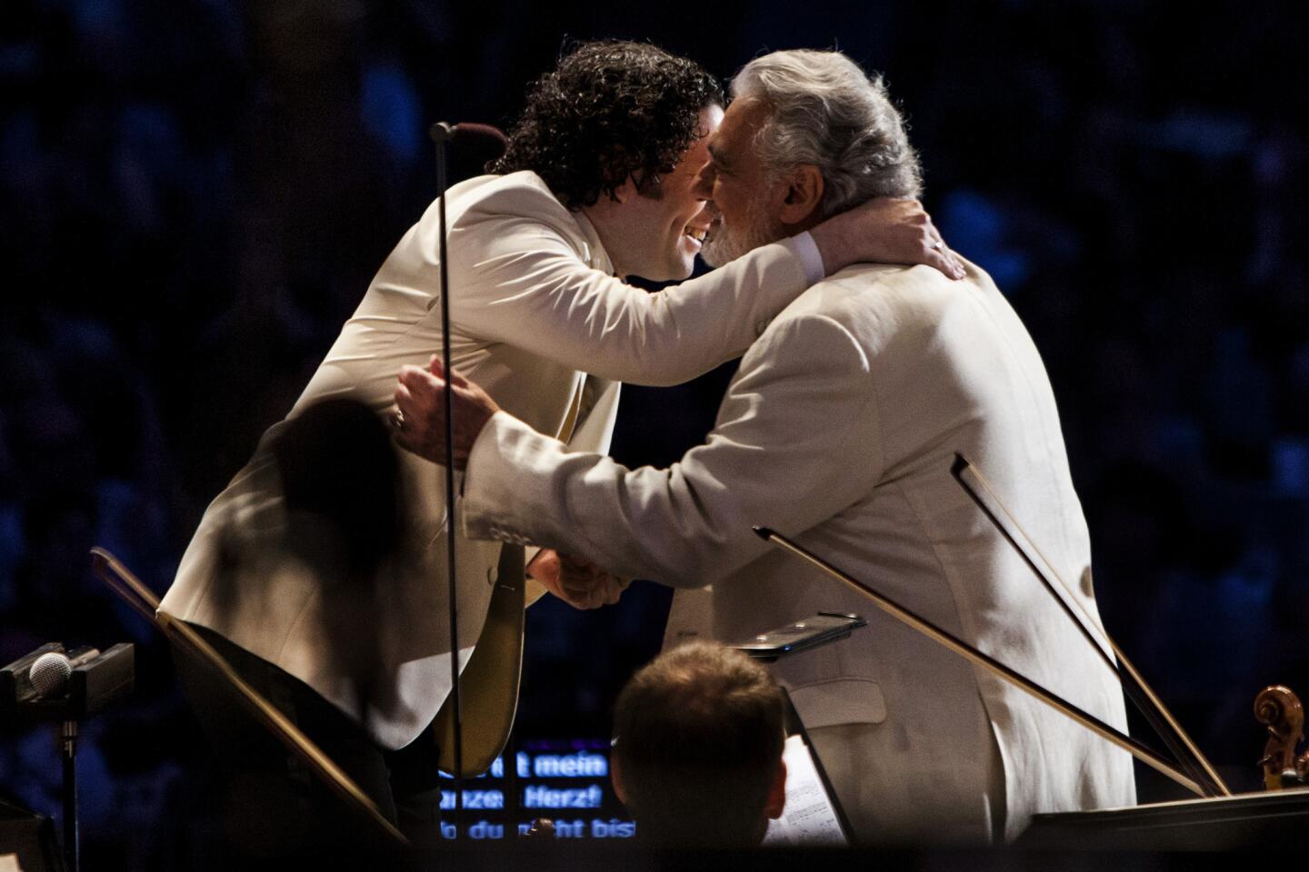 Arts and culture in pictures by The Times | Gustavo Dudamel and Placido Domingo