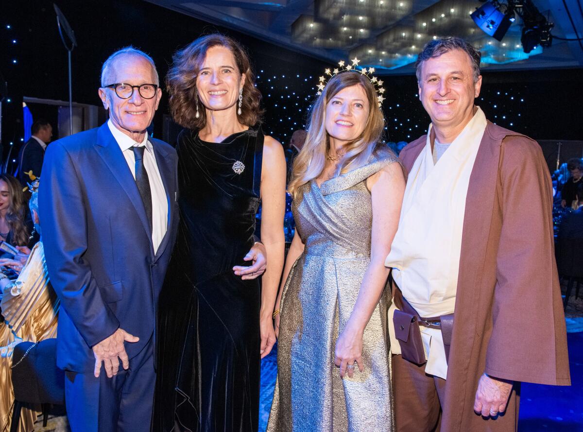Film composer James Newton Howard and Annika Newton Howard, with Michele and John Forsyte.