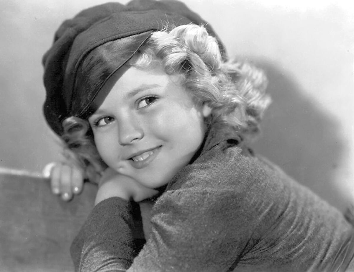 Child film star Shirley Temple in the 1930s.