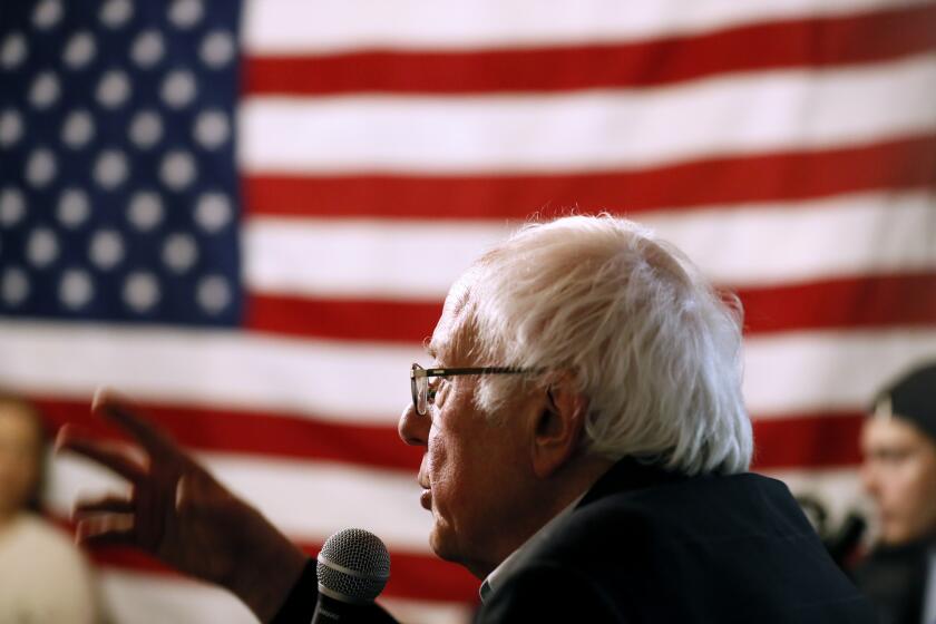 Democratic presidential candidate Sen. Bernie Sanders, I-Vt., speaks during a campaign stop at the Black Pearl Cafe, Thursday, Jan. 2, 2020, in Muscatine, Iowa. (AP Photo/Charlie Neibergall)