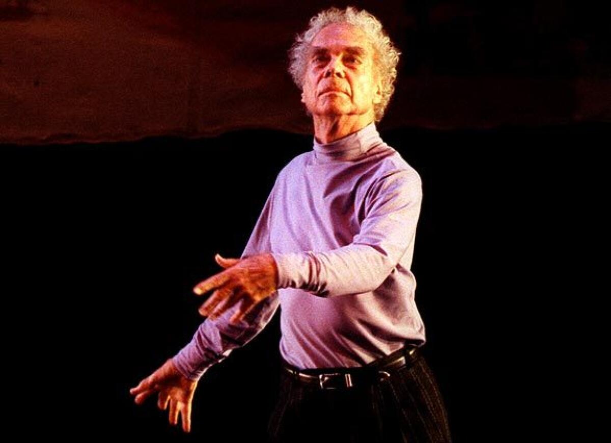 Choreographer Merce Cunningham is celebrated in an online watch party on Wednesday.