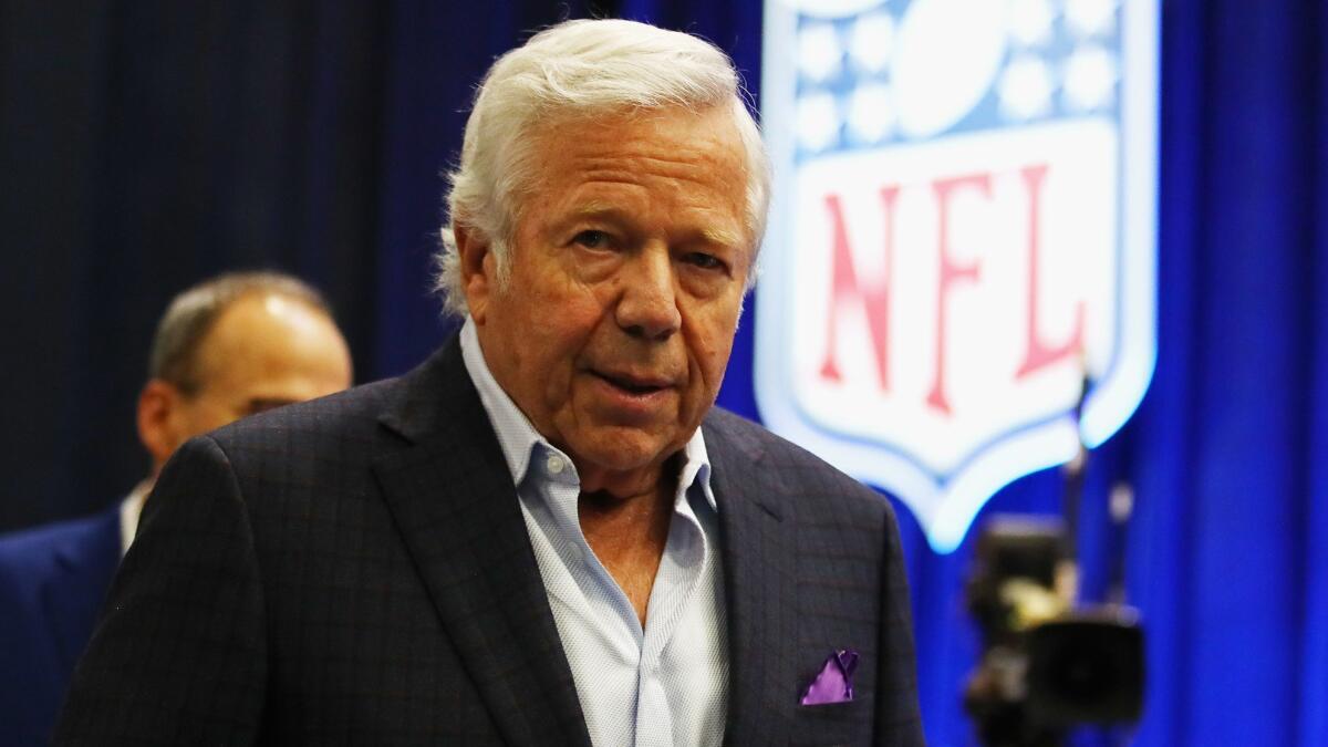 New England Patriots owner Robert Kraft.