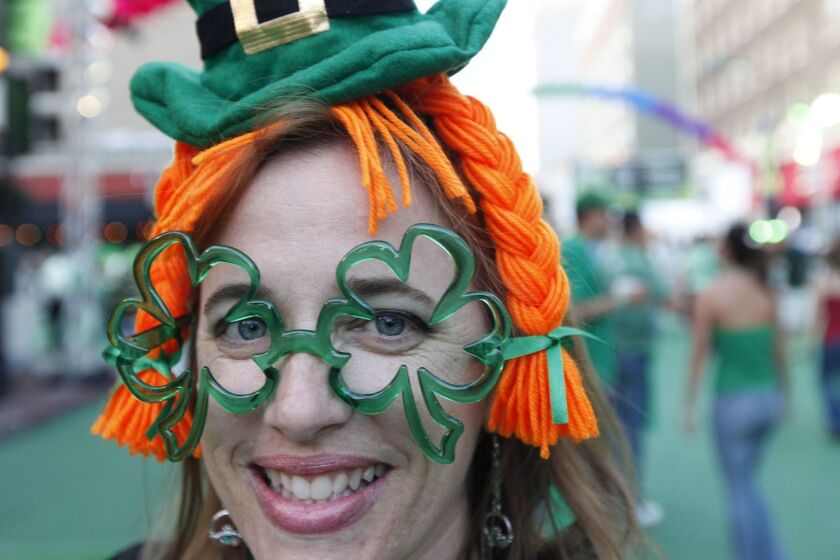 March 17, 2010_San Diego_California_USA_ Ruthie Clawson of Pacific Beach at the 14th ShamRock St. Patricks Day celebration in the Gaslamp._Mandatory Photo Credit: Photo by John R. McCutchen/San Diego Union-Tribune/Copyright 2010 San Diego Union-Tribune