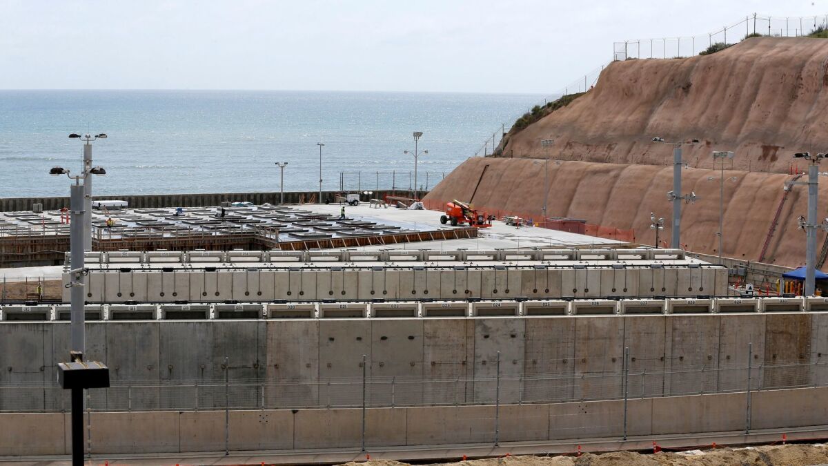 Construction is underway at the San Onofre Nuclear Generating Station to expand a storage installation facility for spent nuclear fuel.