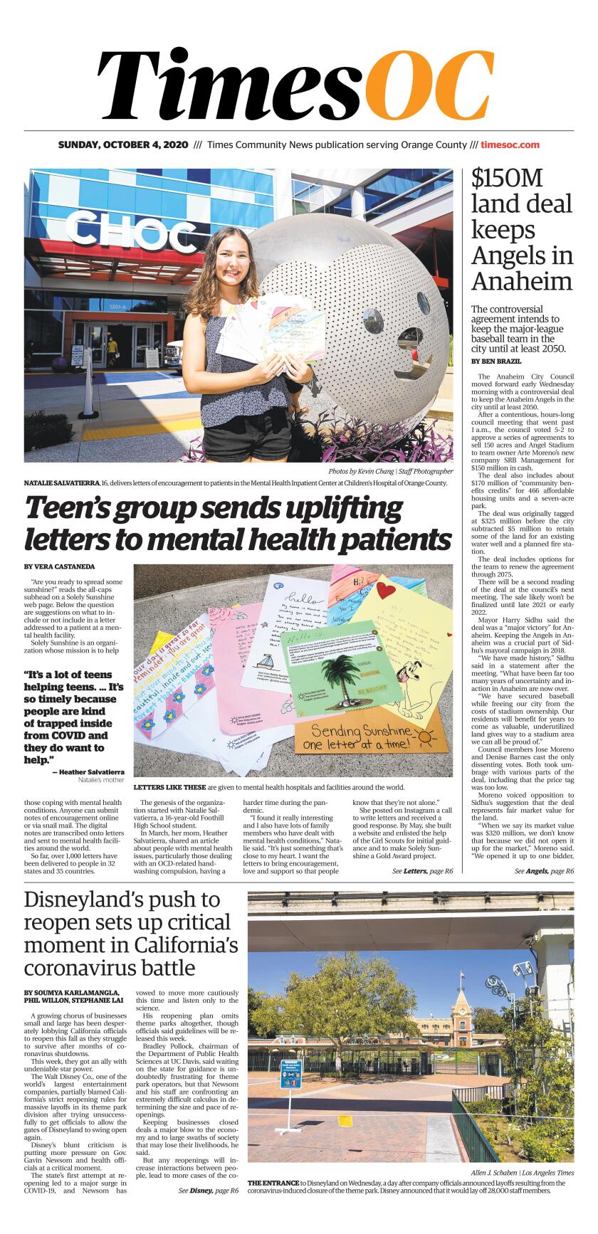 Oct. 4, 2020, TimesOC cover