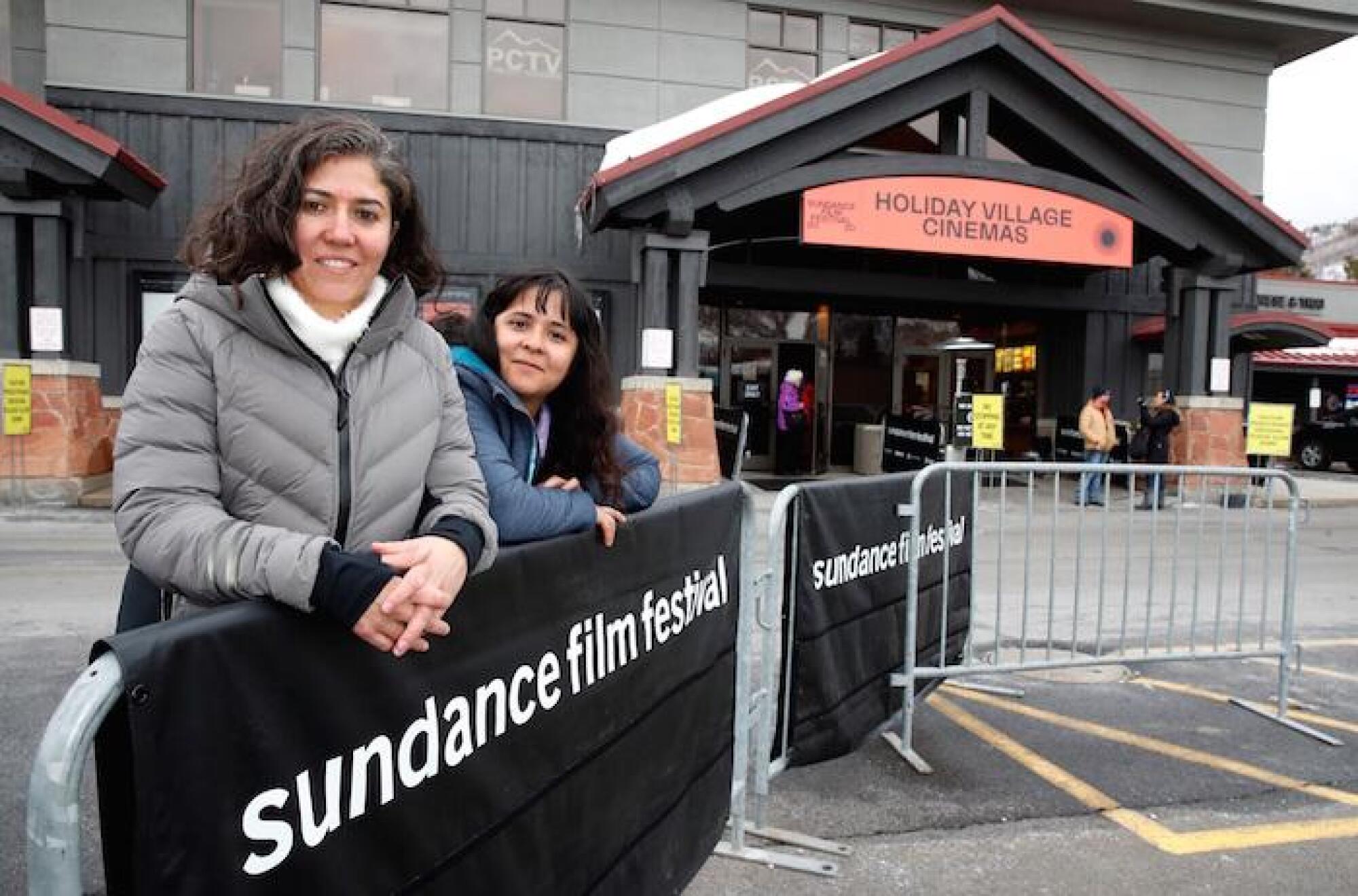 Fernanda Valadez and Astrid Rondero at the 2020 Sundance Film Festival.