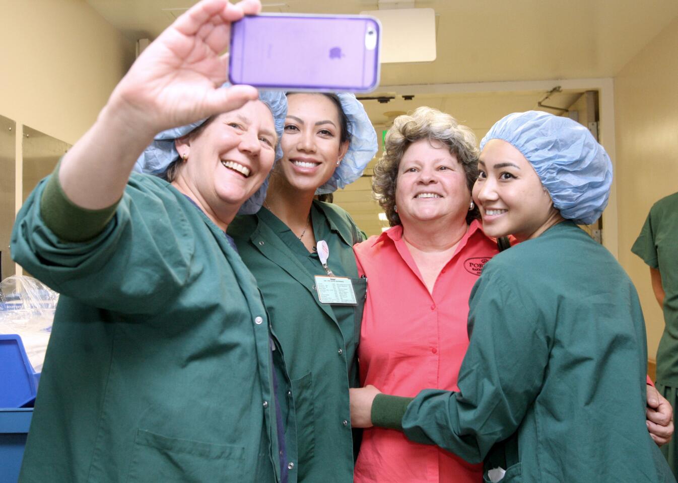 Photo Gallery: Porto's Bakery Betty Porto helps kick off Nurses Week with free lunch for nurses at USC Verdugo Hills Medical Center in Glendale