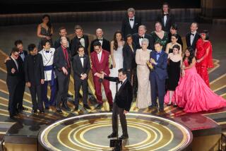 HOLLYWOOD, CA - MARCH 12: "Everything Everywhere All at Once" wins Best Picture at the 95th Academy Awards in the Dolby Theatre on March 12, 2023 in Hollywood, California. (Myung J. Chun / Los Angeles Times)