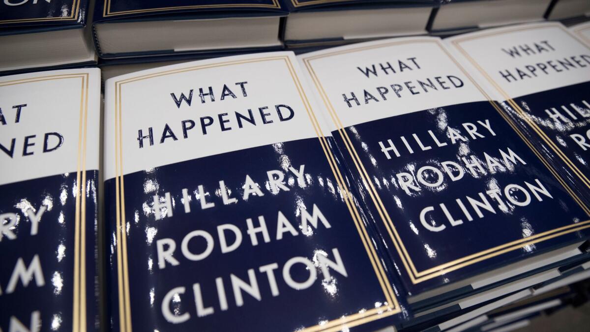Hillary Clinton's book "What Happened."