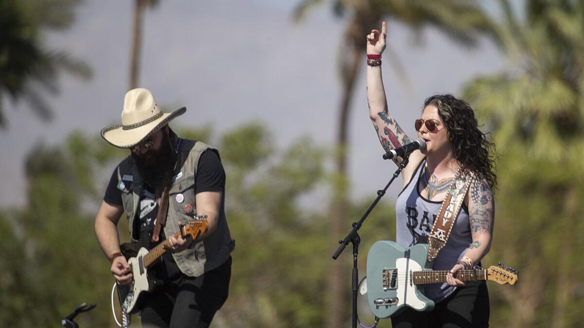 Acclaimed singer-songwriter: Ashley McBryde performs on the SiriusXM Spotlight stage Sunday at the three-day Stagecoach Country Music Festival in Indio.