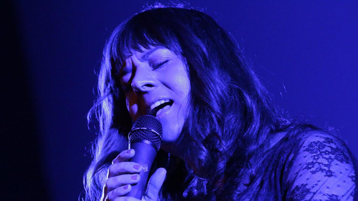 Rumer performs Thursday night at the Masonic Lodge at Hollywood Forever Cemetery in Los Angeles.