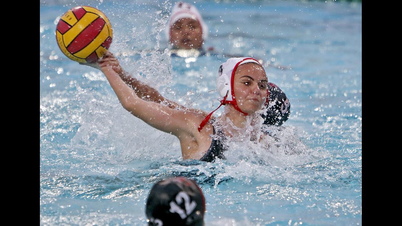 Photo Gallery: Glendale High School girls water polo in Pacific League Tournament semifinal match vs. Burroughs High School