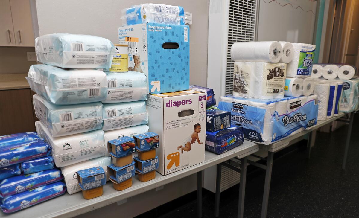 Shalimar Learning Center provides community members with baby wipes, diapers, more.