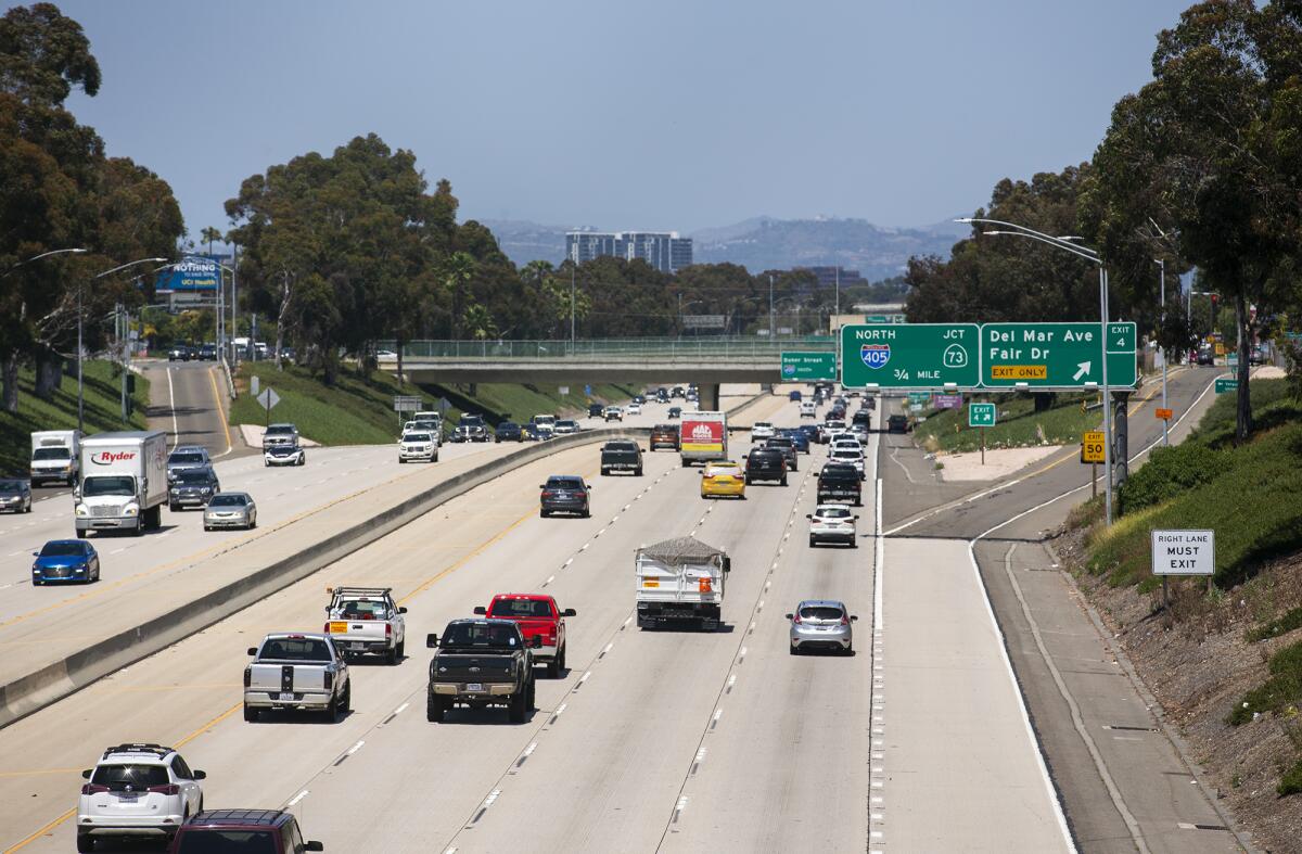 The 55 Freeway was closed down in both directions on Wednesday, May 20 when a woman brandishing a flare gun demanded to be heard.