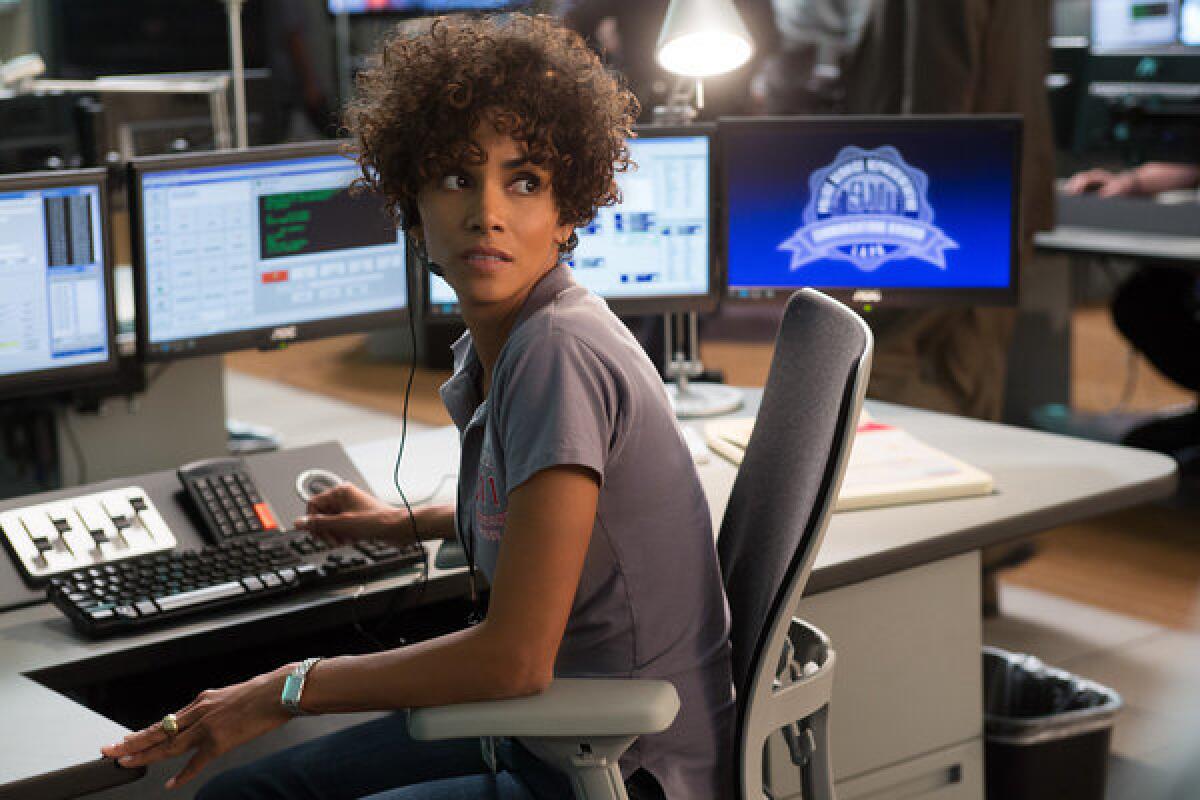 Halle Berry in a scene from "The Call." The movie received California film tax credits.