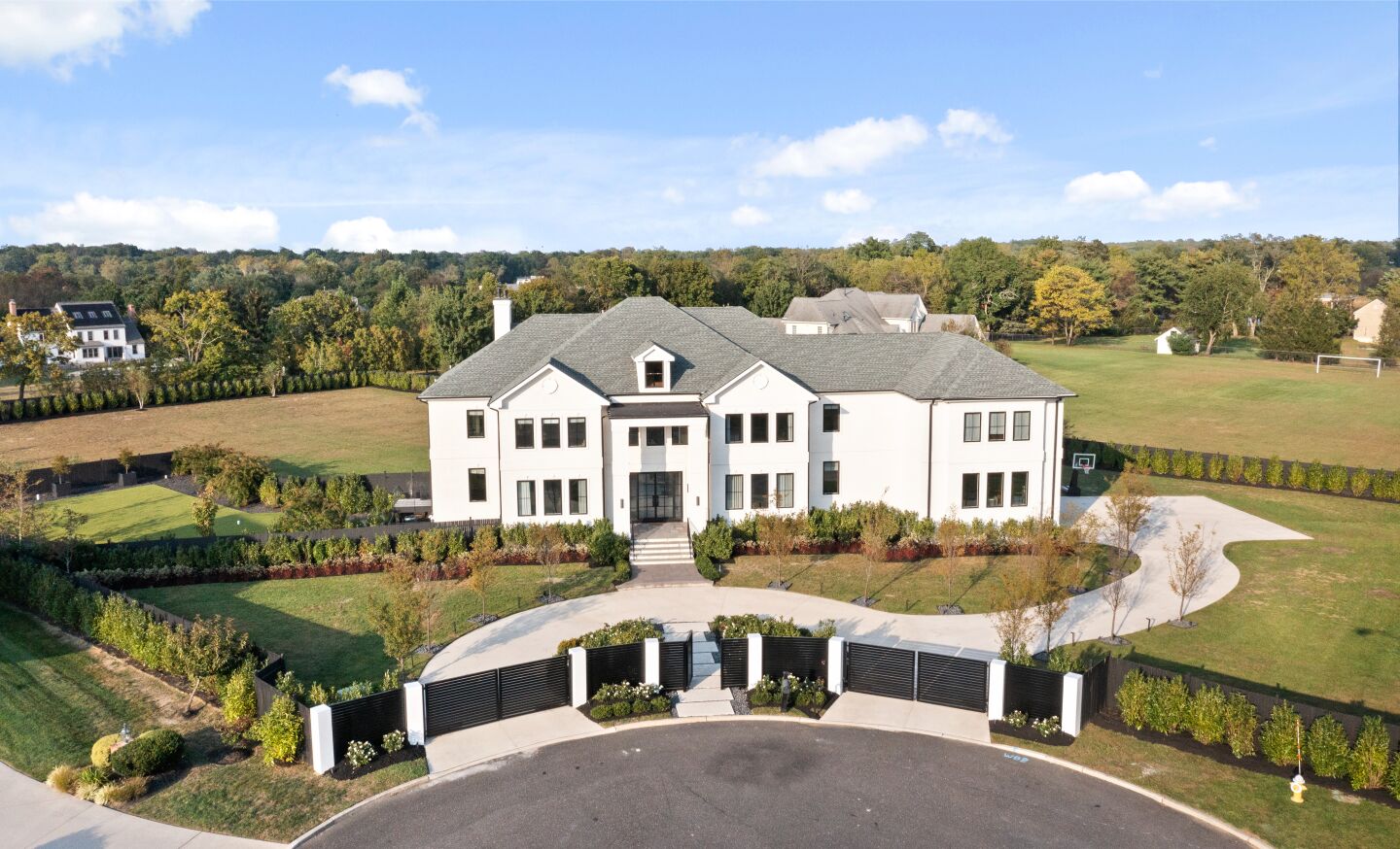 The 1.8-acre estate.