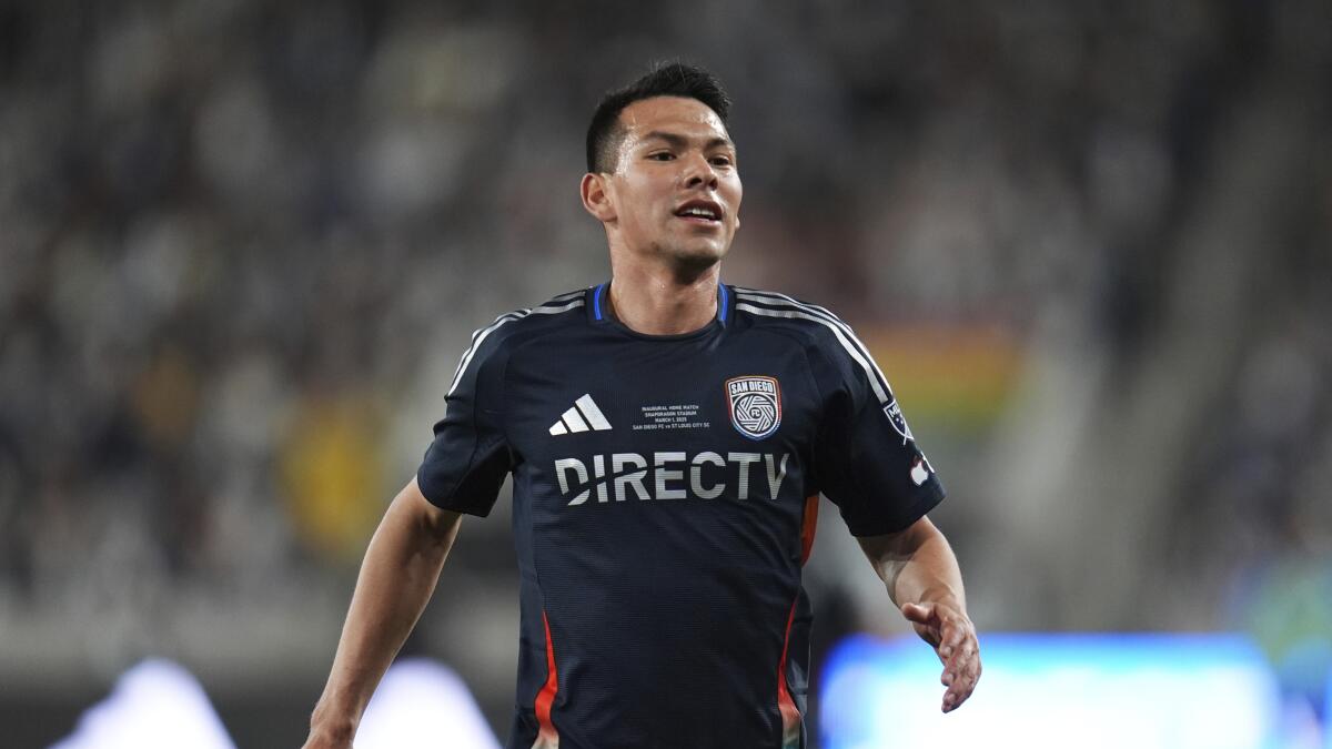 San Diego FC midfielder Hirving "Chucky" Lozano during the s