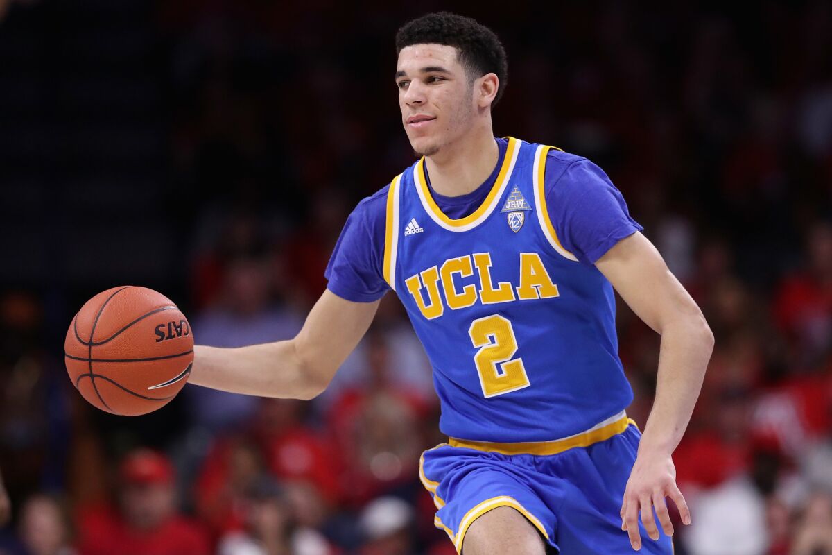 UCLA's Lonzo Ball could be the home-run draft pick the Lakers have been unable to make in their three recent turns in the lottery.