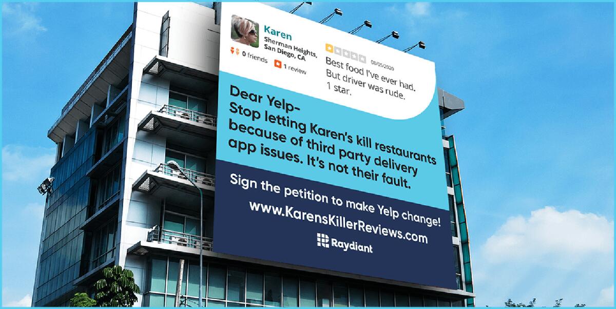 KarensKillerReviews.com billboard