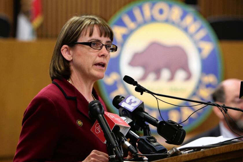 Ruth Coleman, the director of California's parks department, seen in 2011, resigned July 20 amid the uproar over a $54-million surplus found in her department. She denied that she knew about the money.