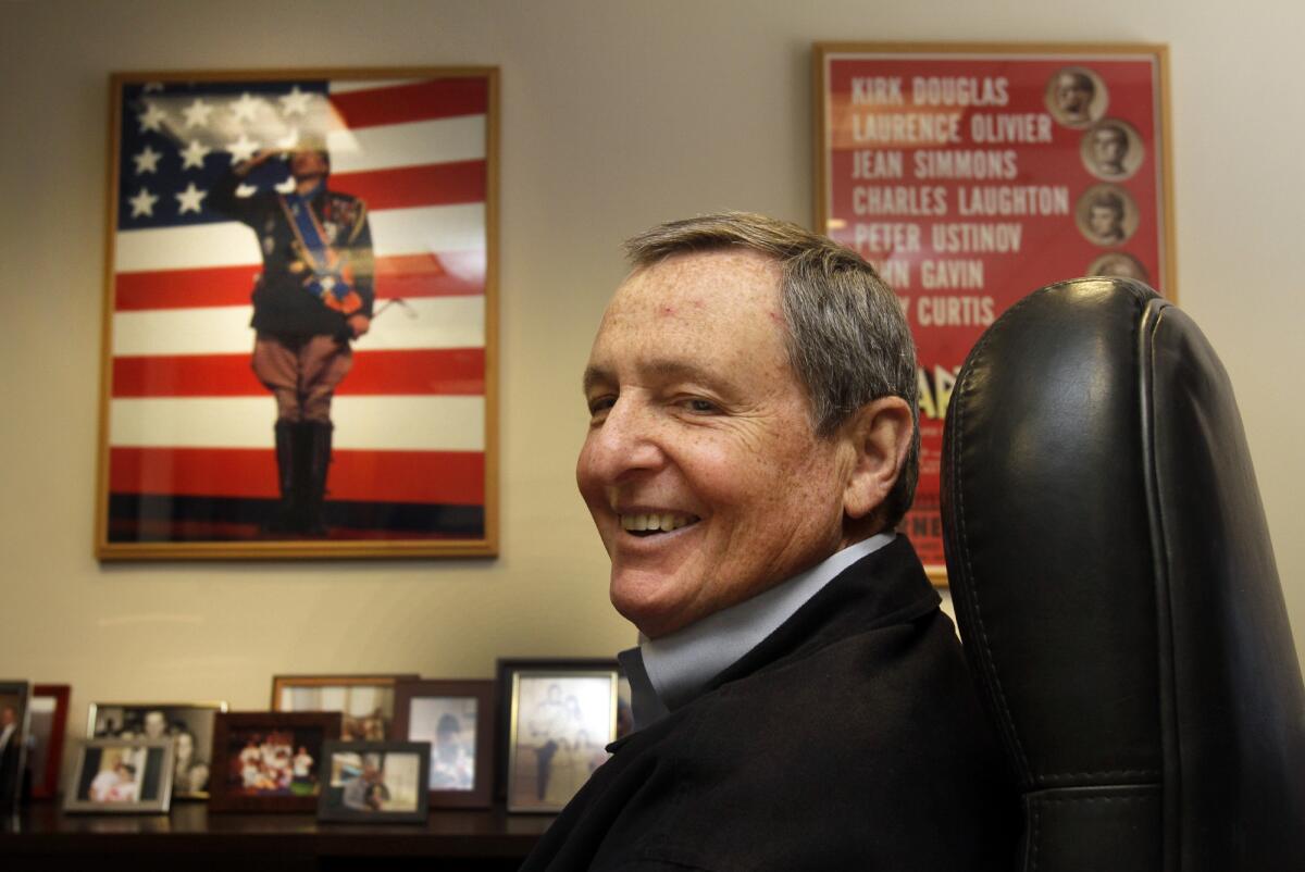 Tom Sherak, newly appointed by Mayor Eric Garcetti as L.A.'s film czar, is former president of the Academy of Motion Picture Arts and Sciences. He's seen here in his academy office in Beverly Hills in 2012.