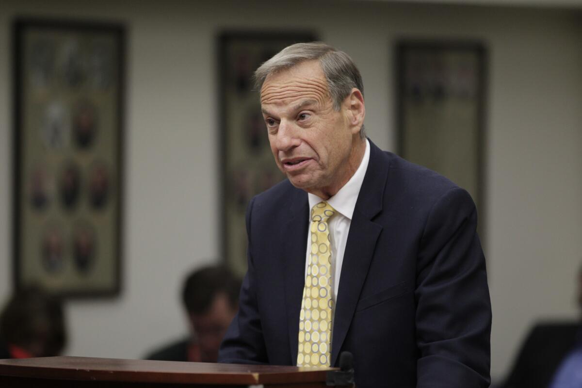 Former San Diego Mayor Bob Filner, shown during Monday's sentencing on one felony and two misdemeanor counts of mistreating women, is the target of a second sexual harassment lawsuit.
