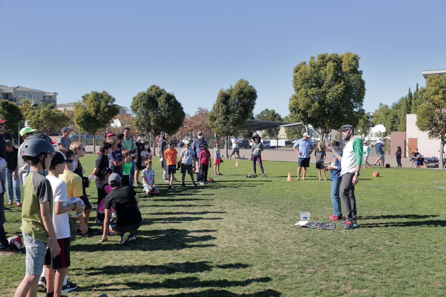 Donuts and Drones event attended by Carmel Creek and Solana Pacific families