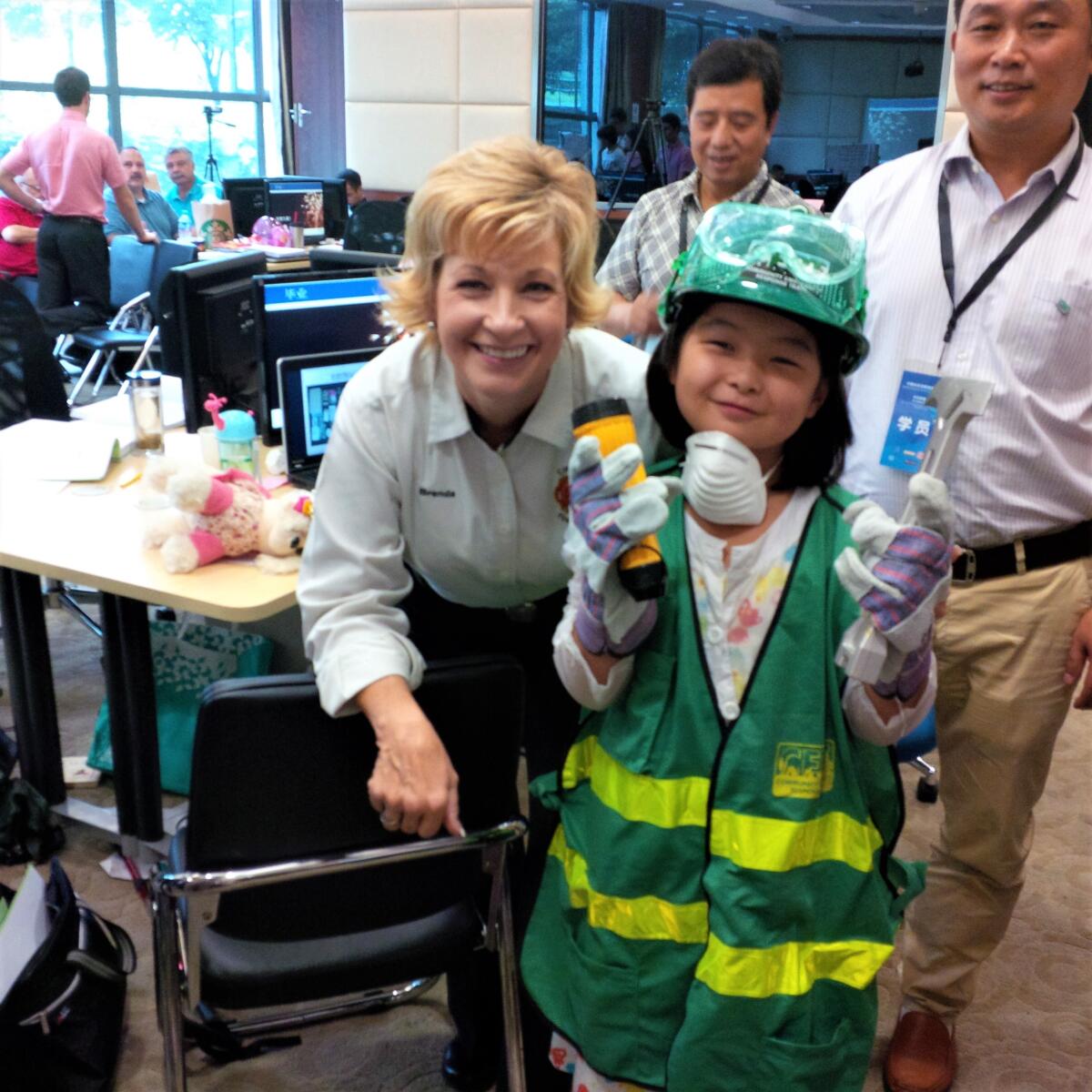 Brenda Emrick traveled to China in 2015 to train leaders to build Community Emergency Response Team (CERT) programs abroad.