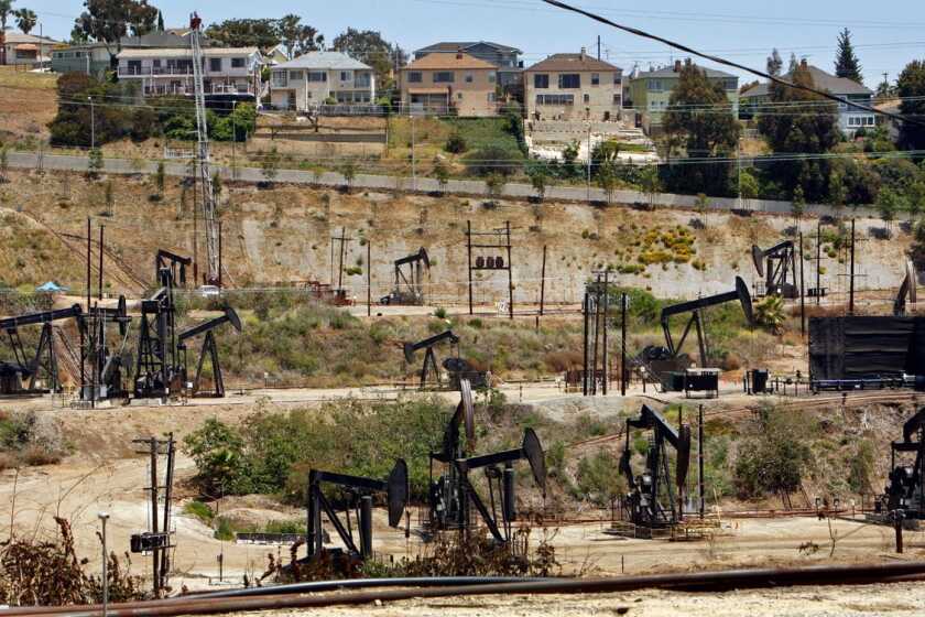 The Inglewood Oil Field is home to nearly 1,000 wells.