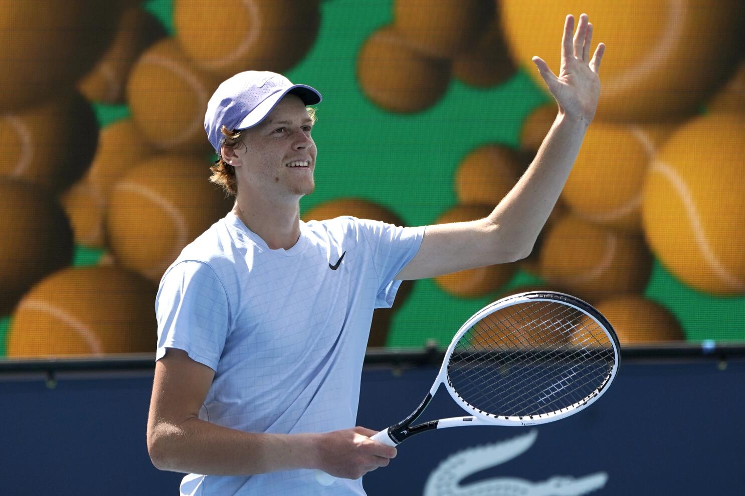 Italian Tennis Prodigy Jannik Sinner Matches Historic Record