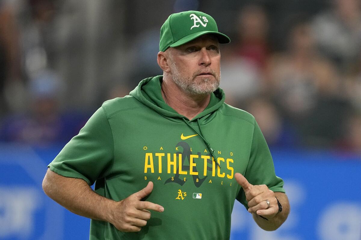 Athletics pick up manager Mark Kotsay's contract option for 2025 season -  The San Diego Union-Tribune
