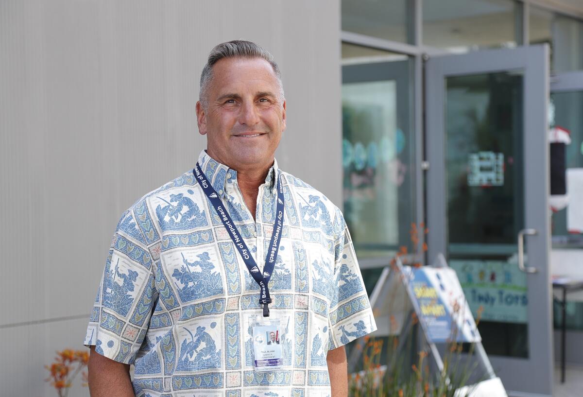 Paul Blank is the new harbormaster of Newport Harbor.