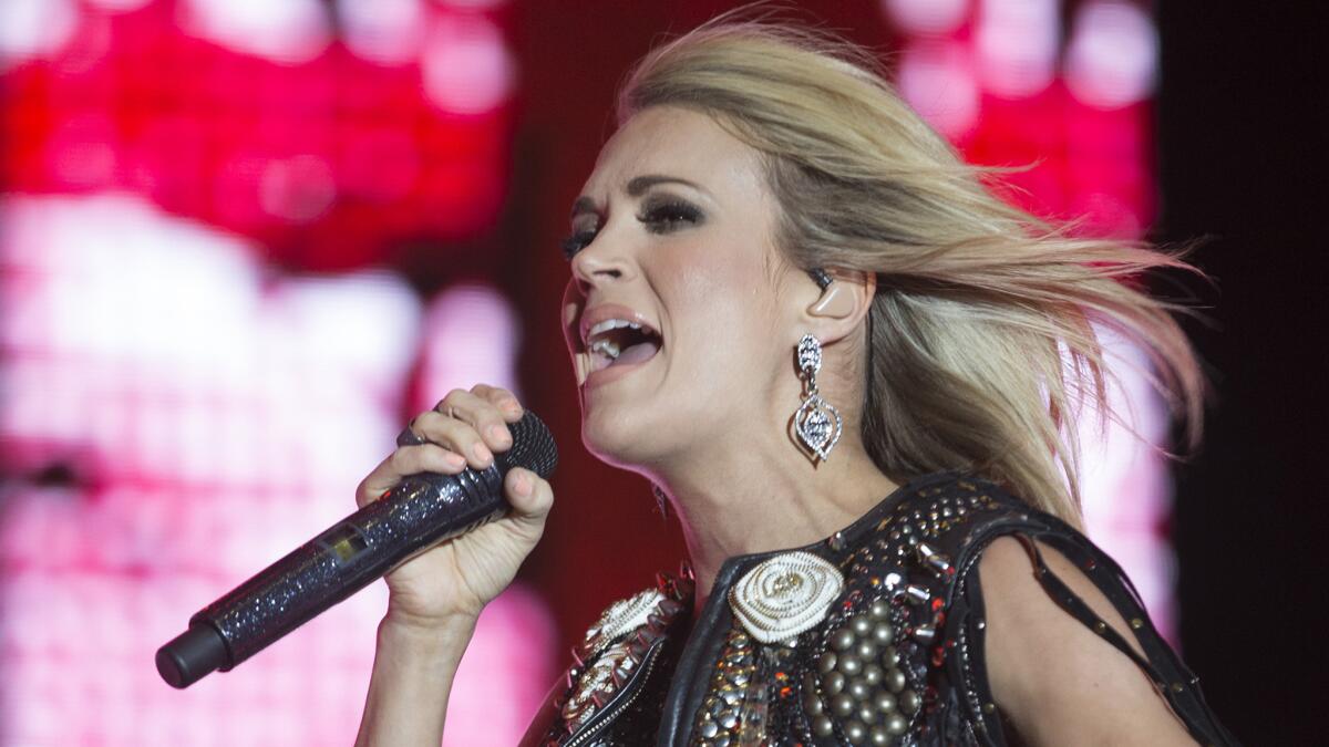 Carrie Underwood headlines Day 2 on the Mane Stage at Stagecoach Country Music Festival in Indio.