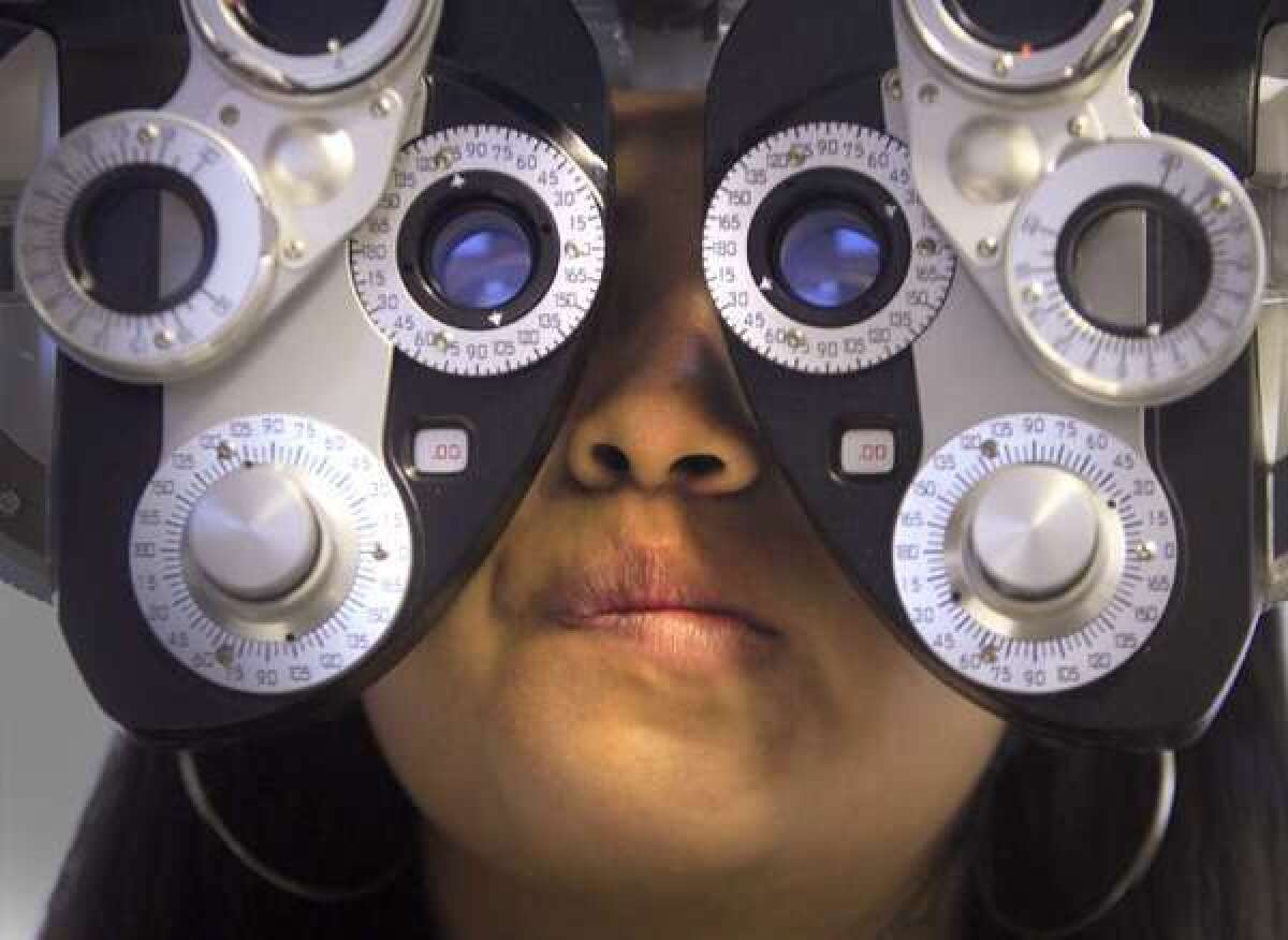 People with diabetes can develop visual impairments and so should get eye examinations yearly, according to the National Eye Institute.