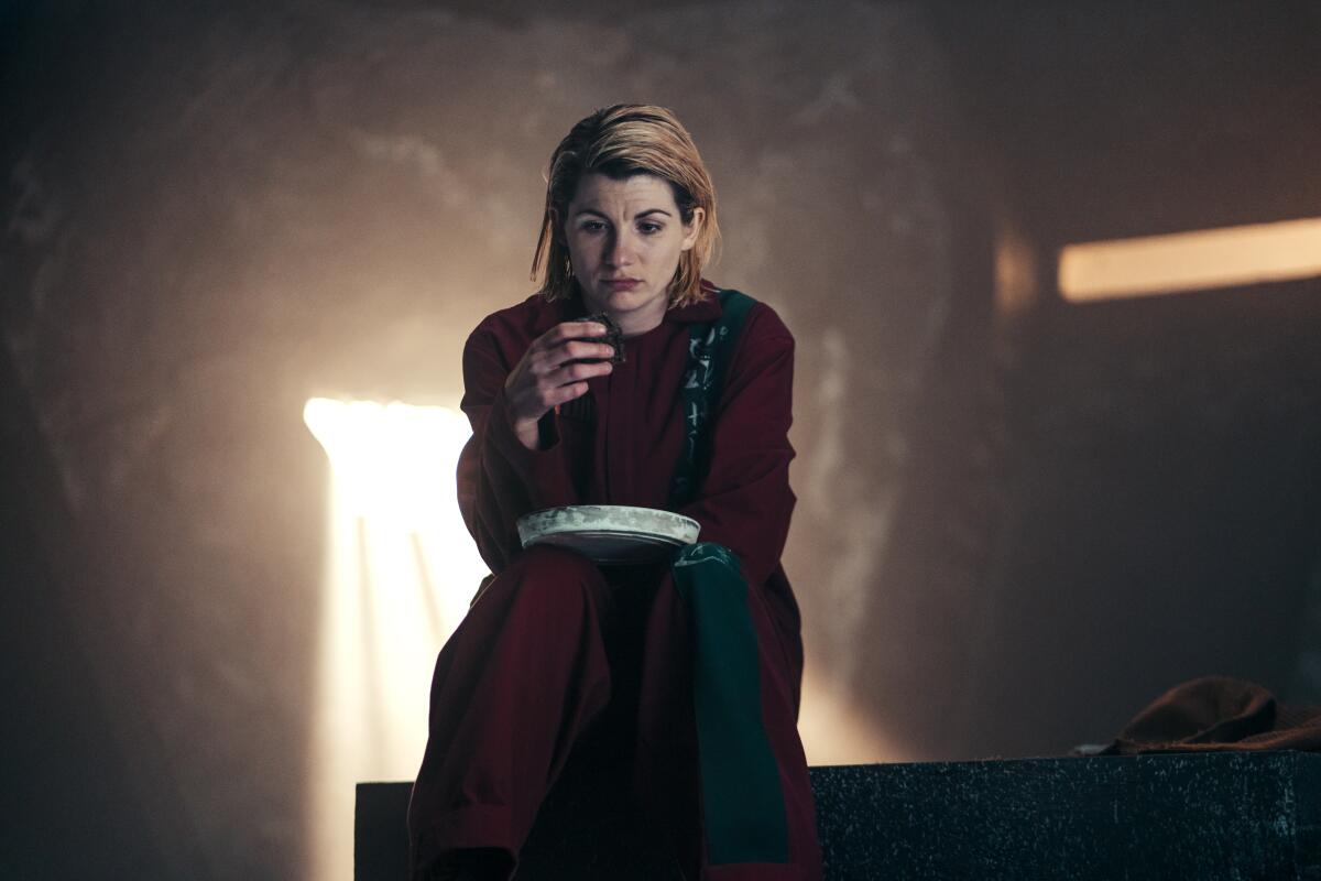 Jodie Whittaker as the Doctor in "Revolution of the Daleks"