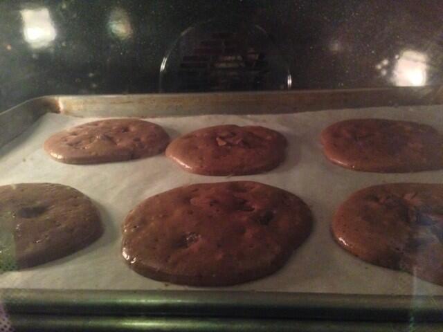 9: Cookies after eight minutes in the oven