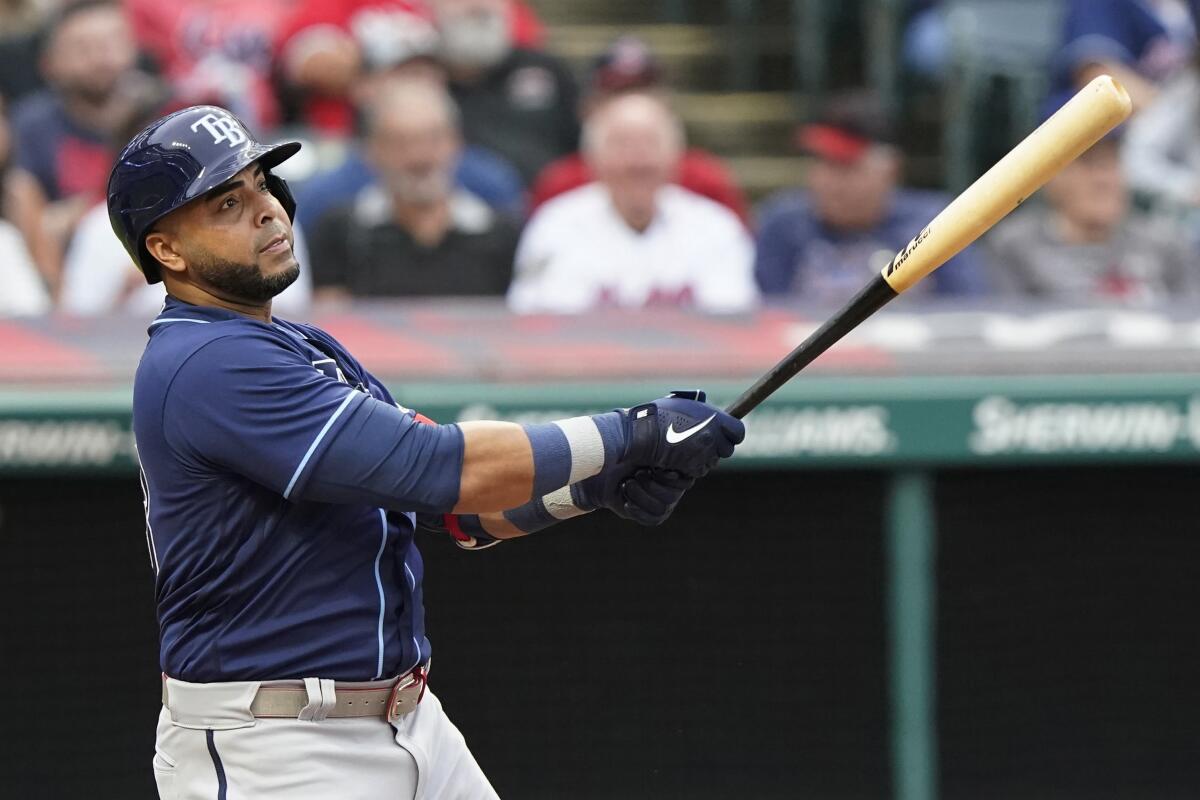 Cruz HR in Rays debut, Tampa Bay beats Cleveland 10th in row - The