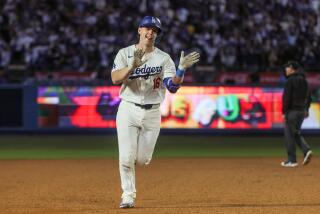 Los Angeles, CA, Thursday, September 26, 2024 - Los Angeles Dodgers catcher Will Smith (16) joyfully rounds the bases after hitting a game tying, two run homer off Padres starter Joe Musgrove in the seventh inning at Dodger Stadium. (Robert Gauthier/Los Angeles Times)