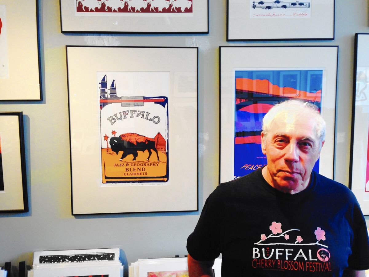 Graphic artist Michael Morgulis, 73, of Buffalo, N.Y., is proud of his roots.